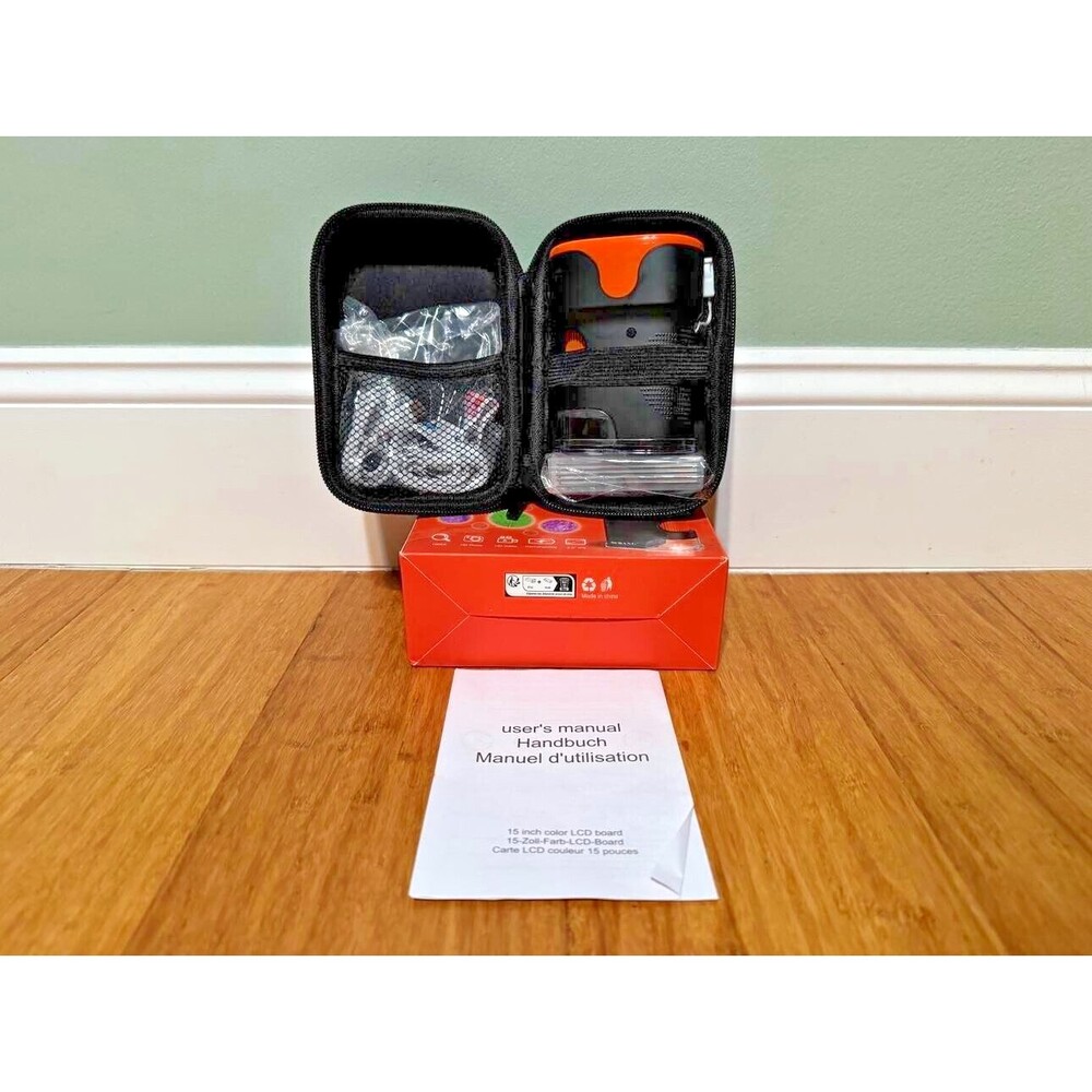 Mini Pocket 1000X Handheld Microscope for Kids 4K 2.0" Screen Rechargeable